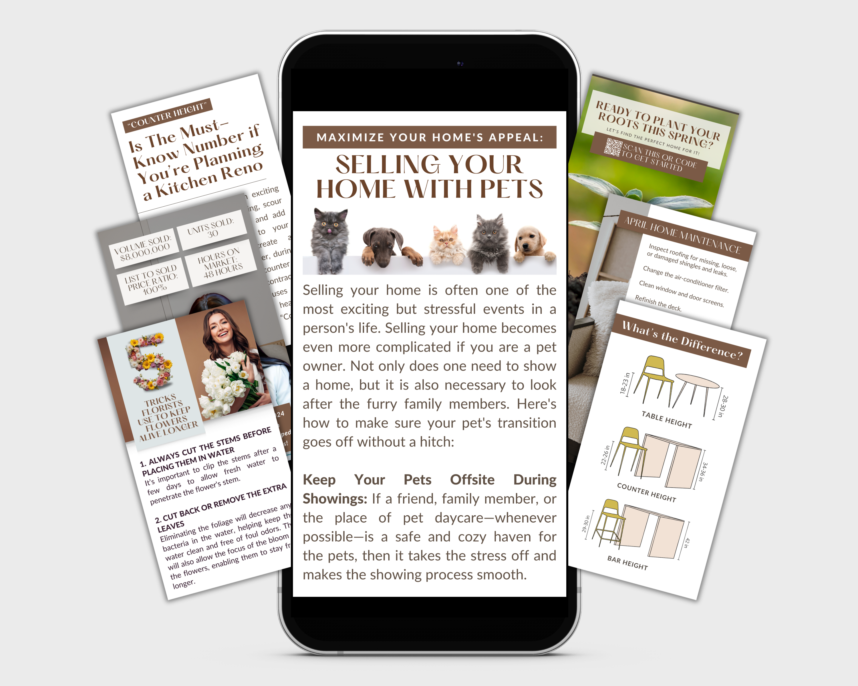 April Social Media Newsletter, Realtor Instagram, Newsletter Template, Real Estate Marketing, Realtor Flyer, Real Estate Template, Spring