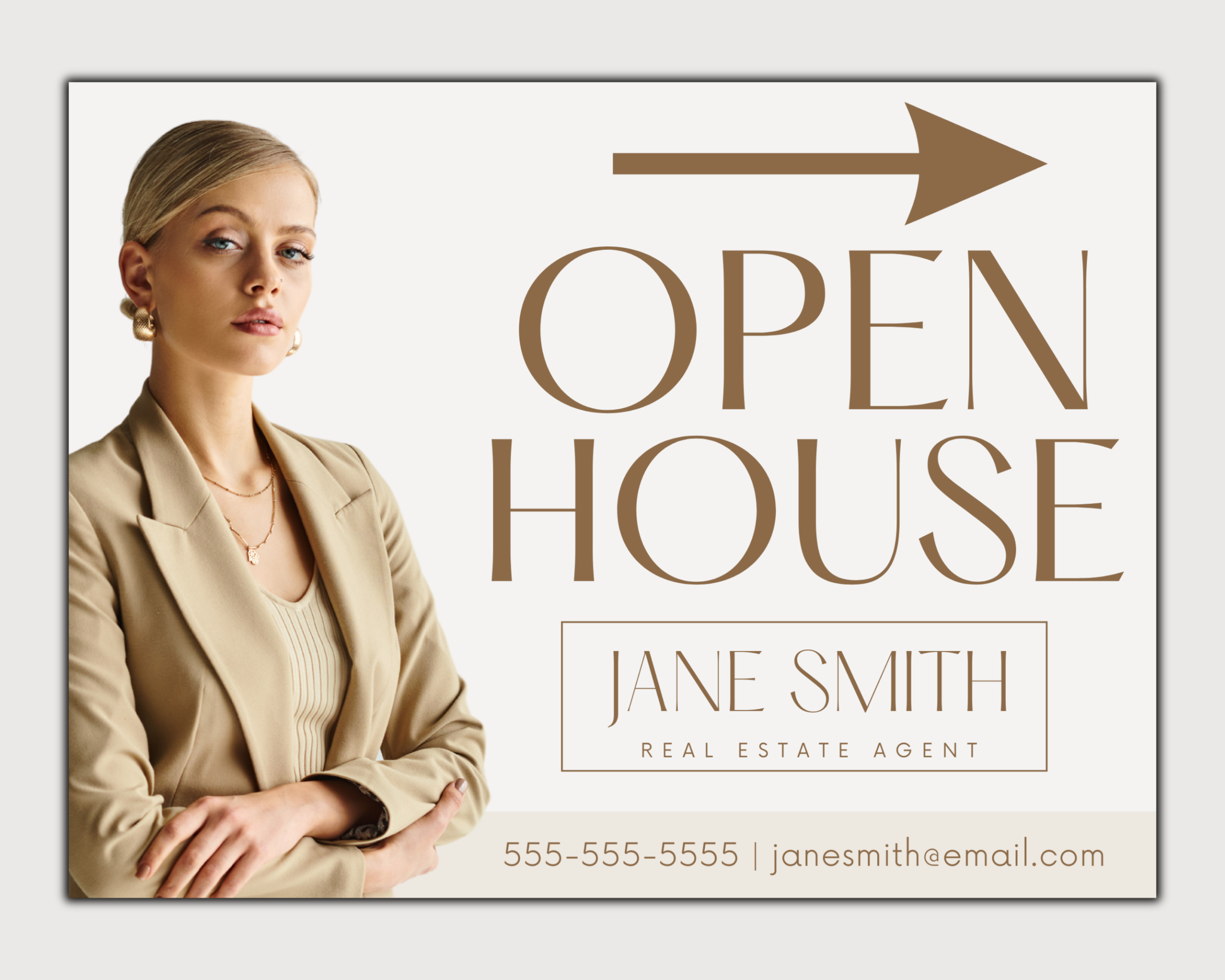 Open House Yard Sign, Real Estate Sign, Yard Sign Template, Realtor Marketing, Open House Flyer, Real Estate Template, Realtor Yard Sign