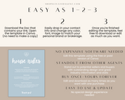 This Real Estate Template – House Rules Airbnb Sign