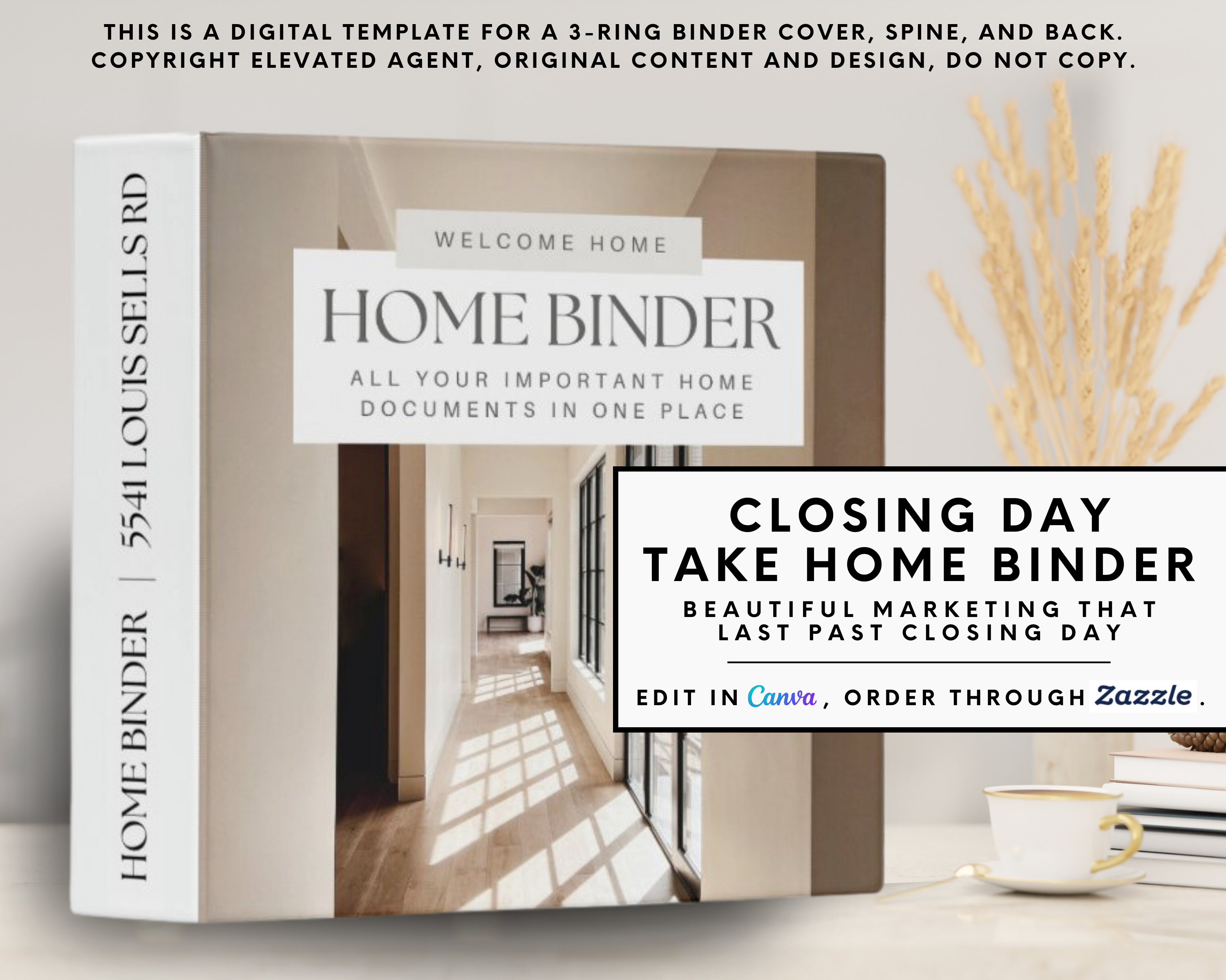 Real Estate Client Closing Gift, New Home Binder, Home Buyer Packet, Real Estate Marketing, Client Exit Packet, Real Estate Guide, Canva