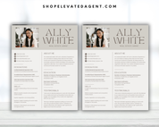 Real Estate Resume Template, ATS Resume Template, Professional Resume, Real Estate Marketing, Canva Resume, Realtor CV, Real Estate Template