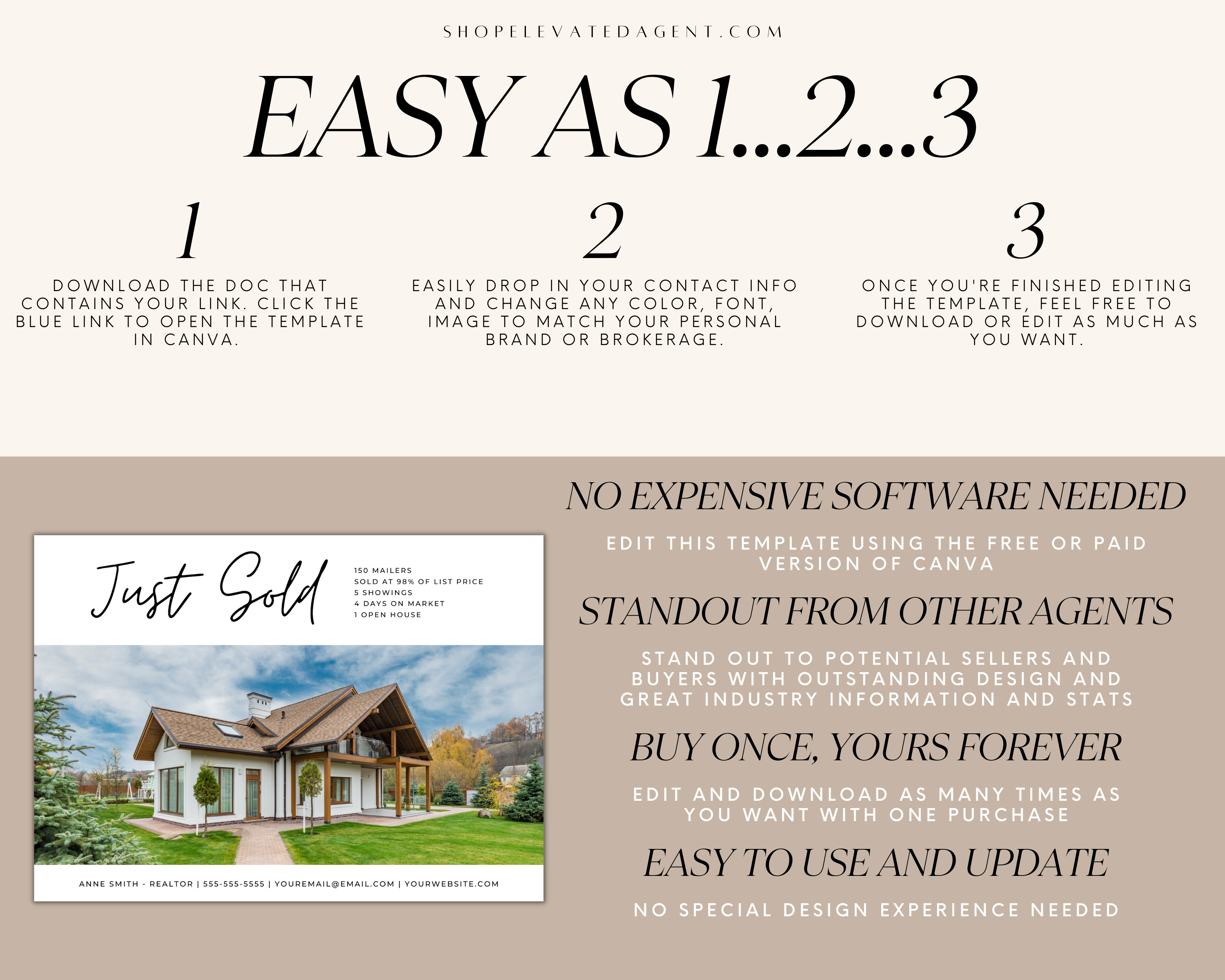 Real Estate Template – Just Sold Postcard