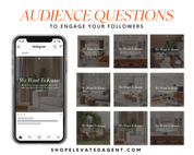 Realtor Social Media Template, Real Estate Marketing, Realtor Instagram Posts, Real Estate Content, Social Media Planner, Real Estate Flyer