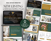 New Listing Canva Landing Pages - Exclusive Design Style