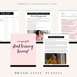 Pink Buyer Presentation Real Estate Template for Buyer Packet Pink Real Estate Template for Buyers Real Estate Marketing Buyer Guide Real Estate Buyer Handbook Playful Brand