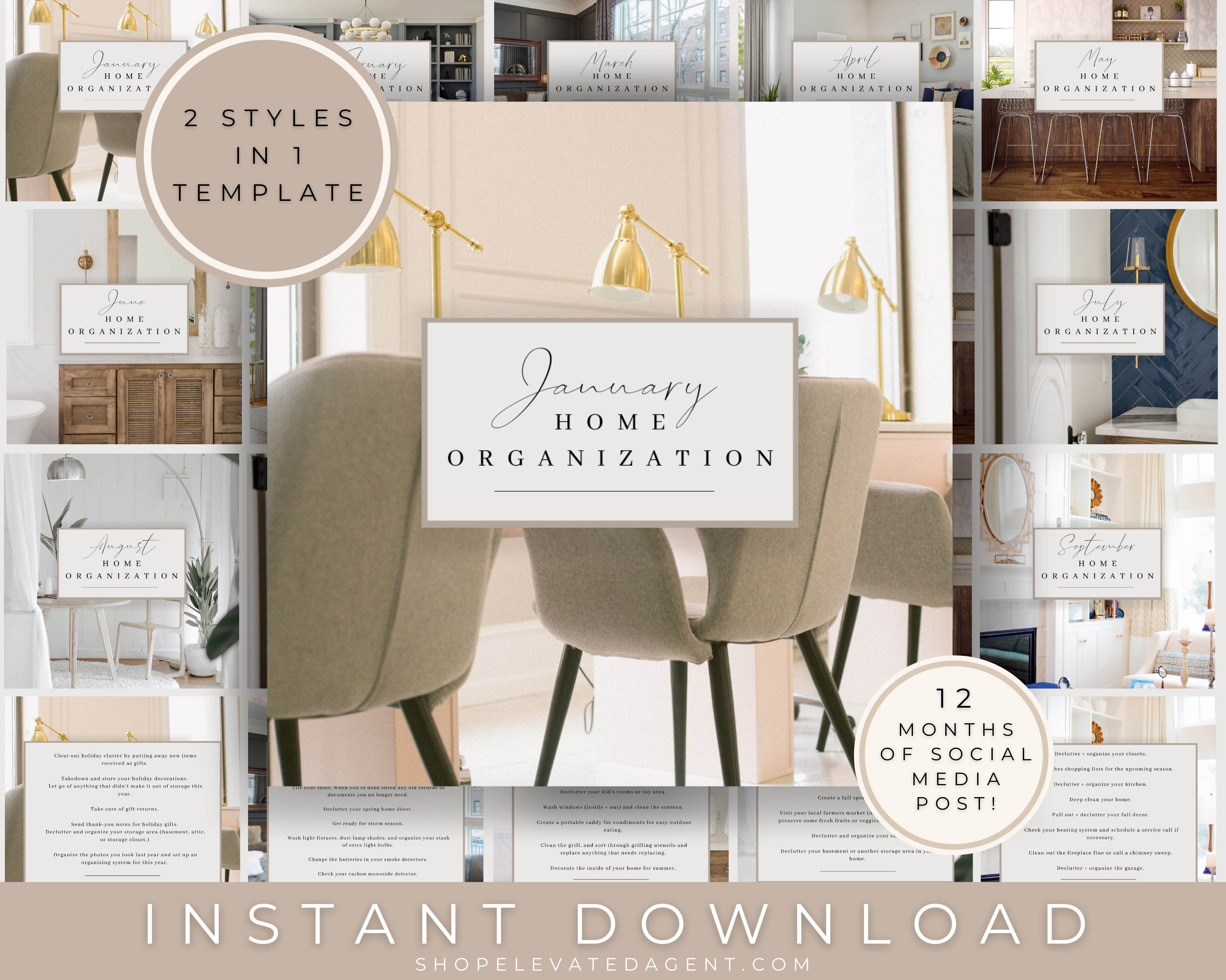 Real Estate Instagram Posts for Home Organization