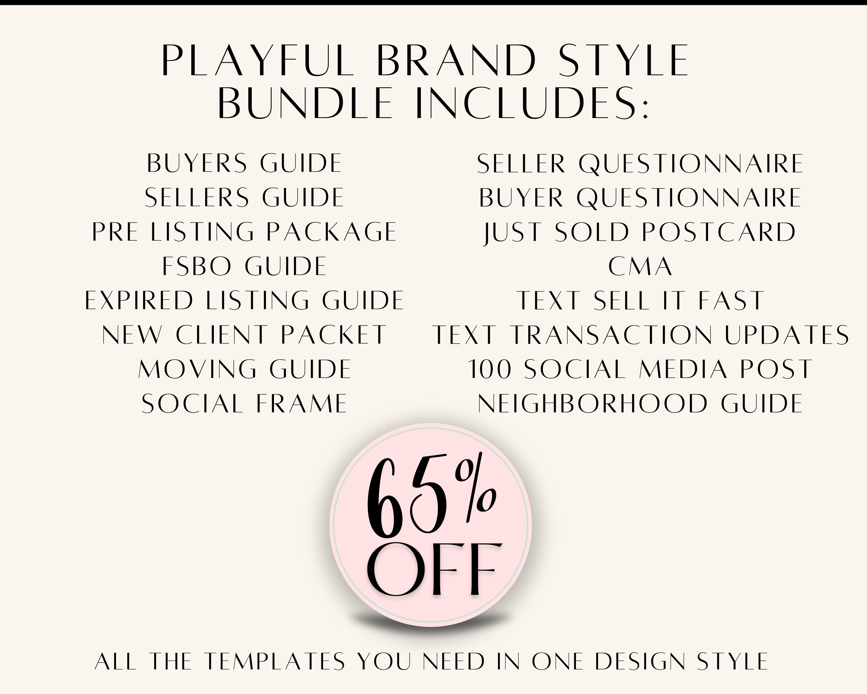 Playful Design Bundle 1 - Real Estate Bundle