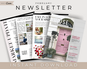 Real Estate Newsletter, February Newsletter, Farming Newsletter, Real Estate Marketing, Realtor Email, Real Estate Templates, Real Estate