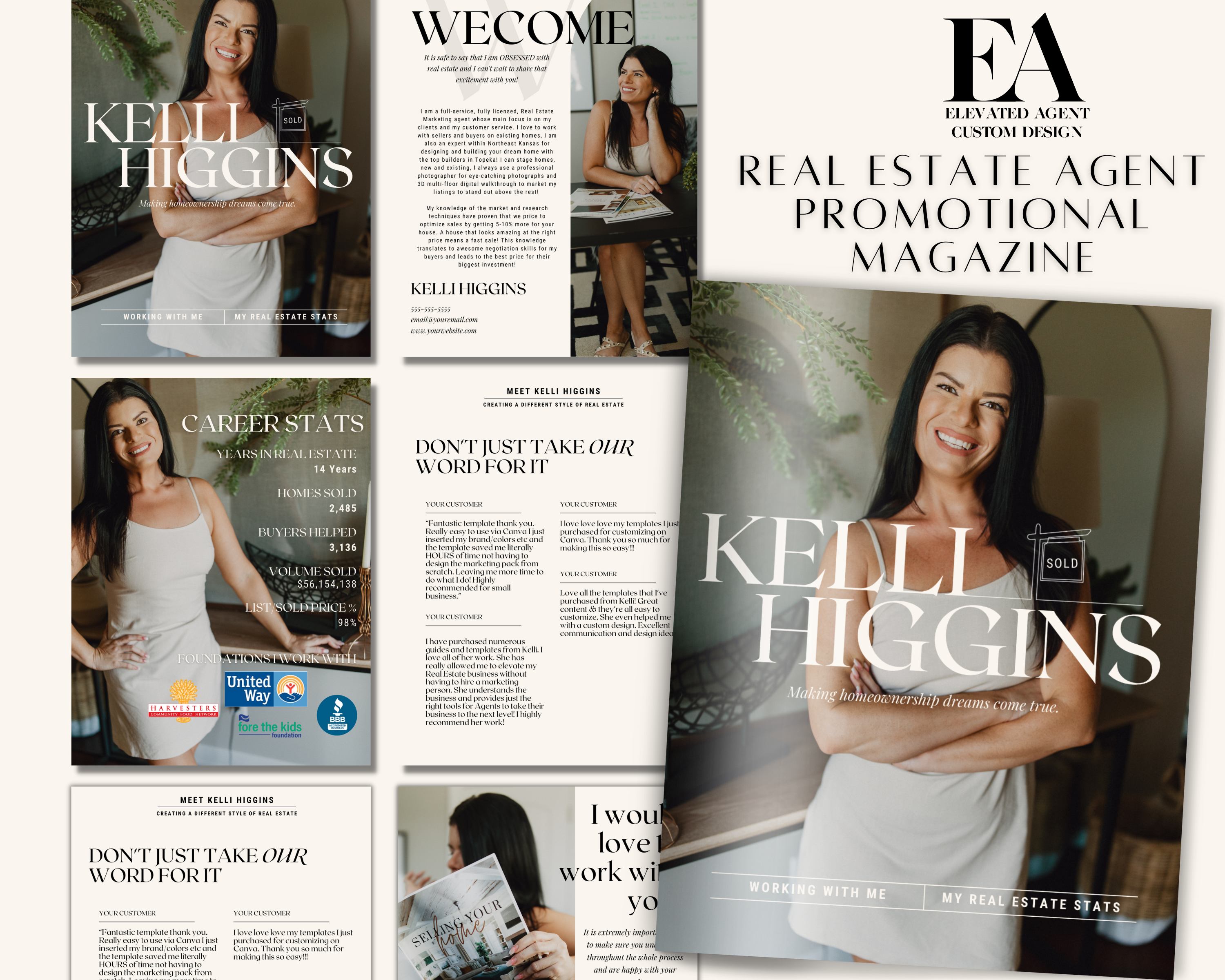 Real Estate Agent Promotional Magazine - Exclusive Brand Style