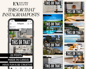 Real Estate Social Media Template for This or That Social Media Post Real Estate Opt-in Template for Instagram Real Estate Post Template 