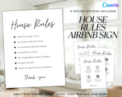 Real Estate Template – House Rules Airbnb Sign