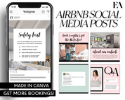 Real Estate Template – Playful Airbnb Social Media Posts