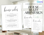 Real Estate Template – Airbnb House Rules Sign