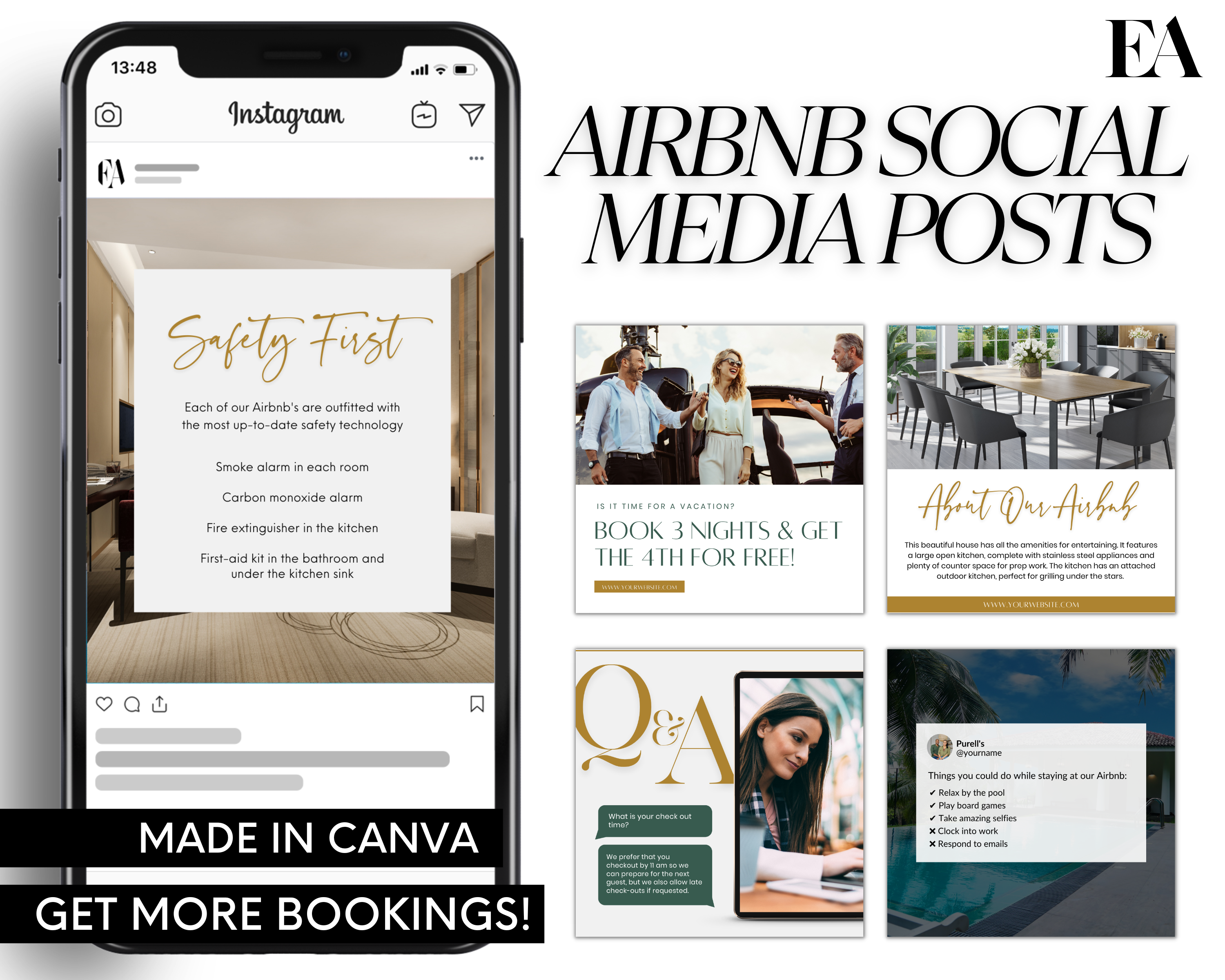 Real Estate Template – Exclusive Airbnb Social Media Posts