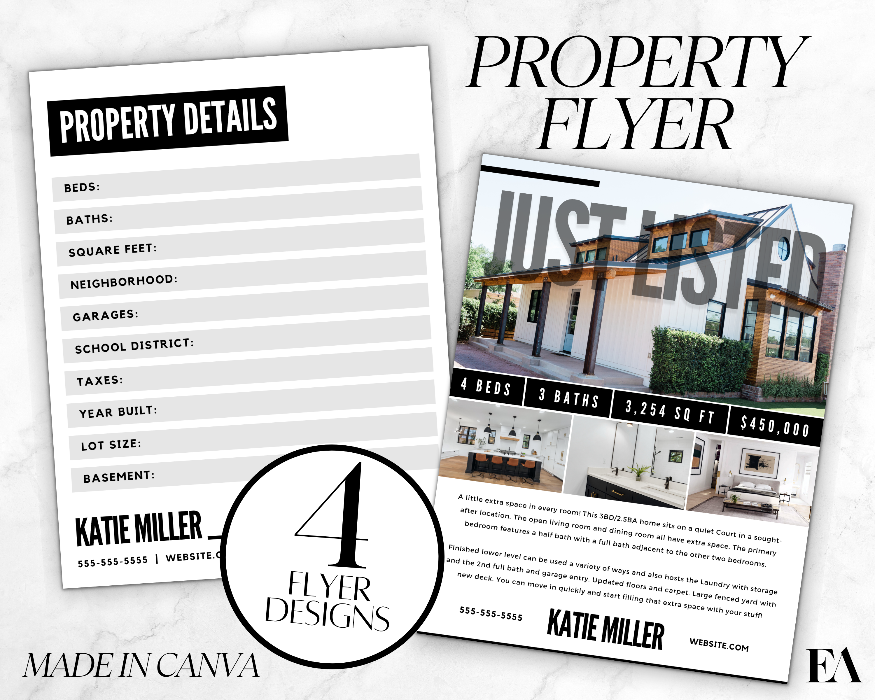 Real Estate Template – Minimal Property Flyer