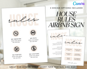 Real Estate Template – House Rules Airbnb Sign