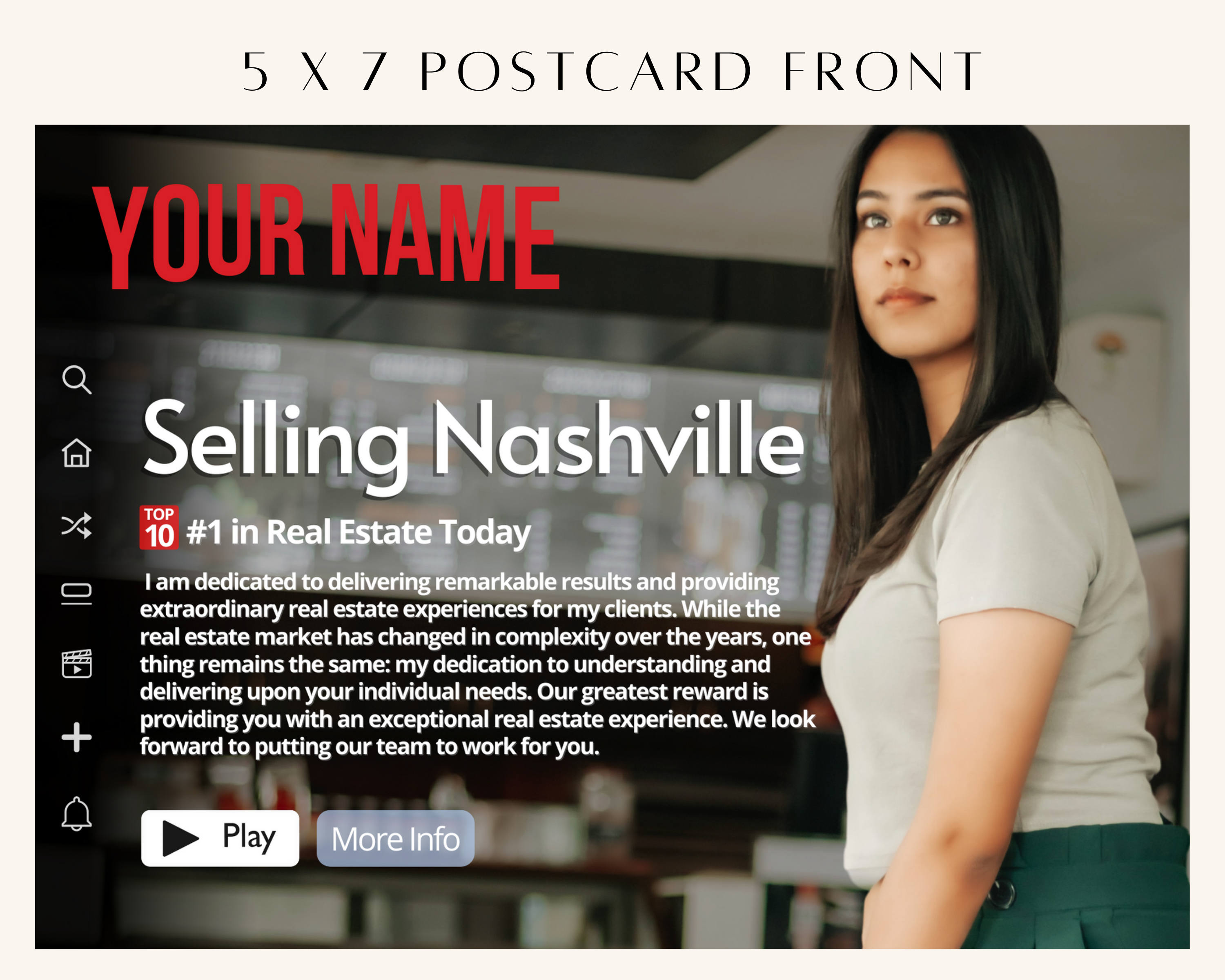 Netflix Style Postcard - Real Estate Template