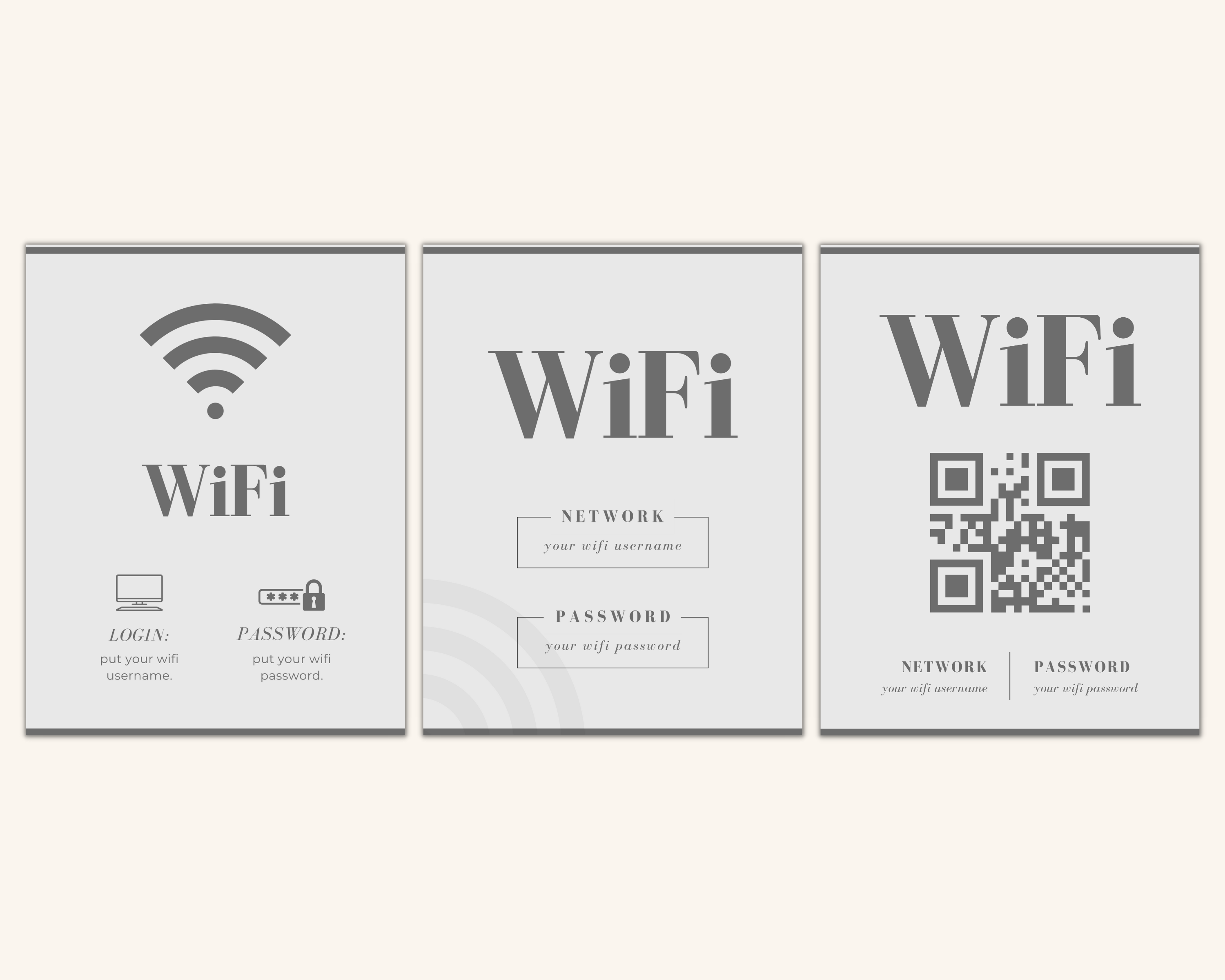 Real Estate Template – Airbnb Wifi Sign 1