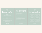 Real Estate Template – House Rules Airbnb Sign