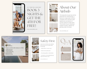 Real Estate Template –  Peaceful Airbnb Social Media Posts