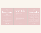 Real Estate Template – House Rules Airbnb Sign