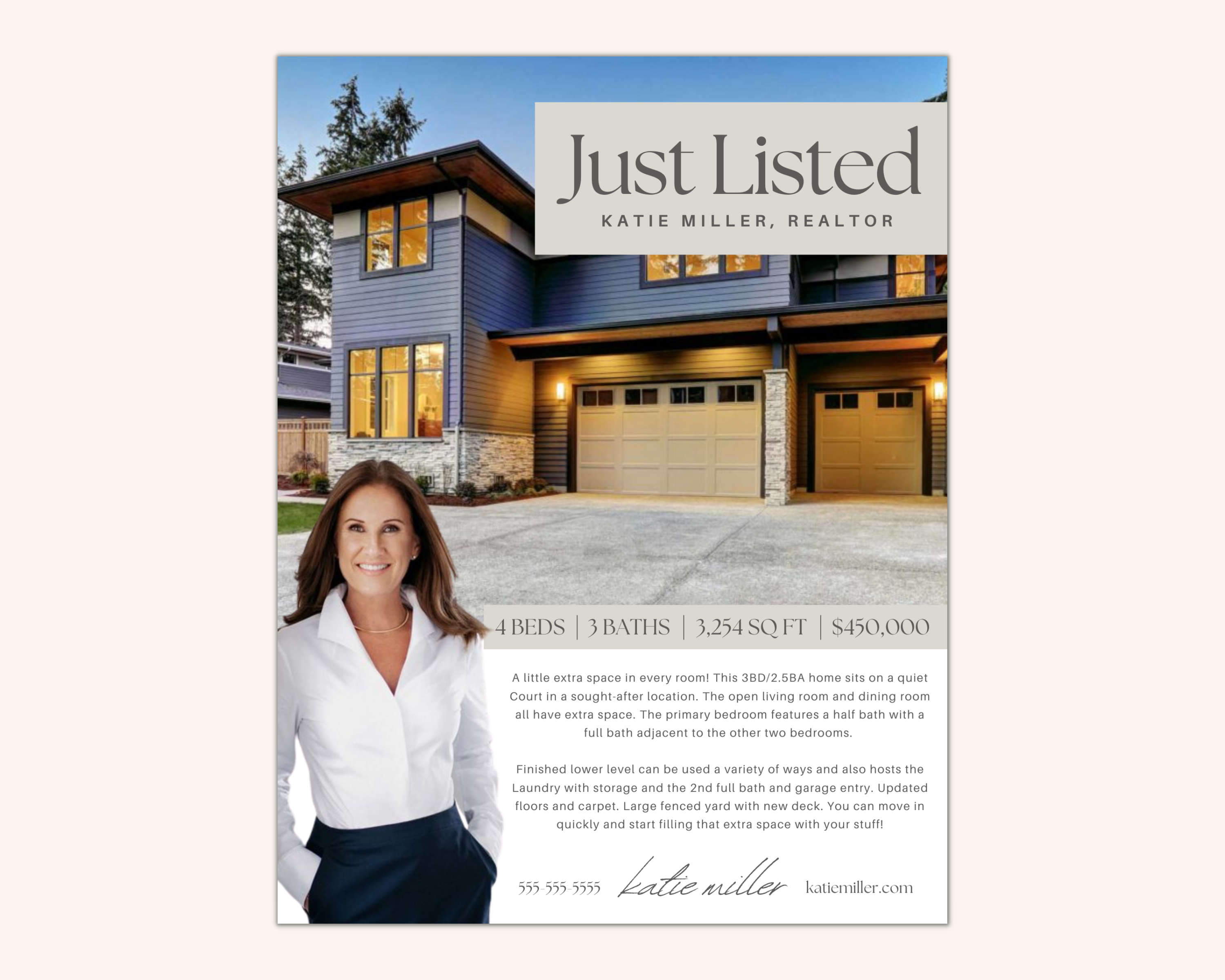 Just Listed Flyer - Peaceful Brand