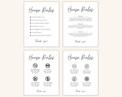 Real Estate Template – House Rules Airbnb Sign