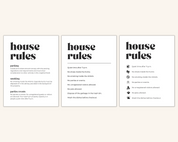 Real Estate Template – House Rules Airbnb Sign