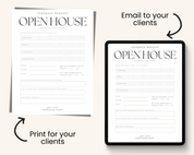 Real Estate Template – Peaceful Open House Feedback Form