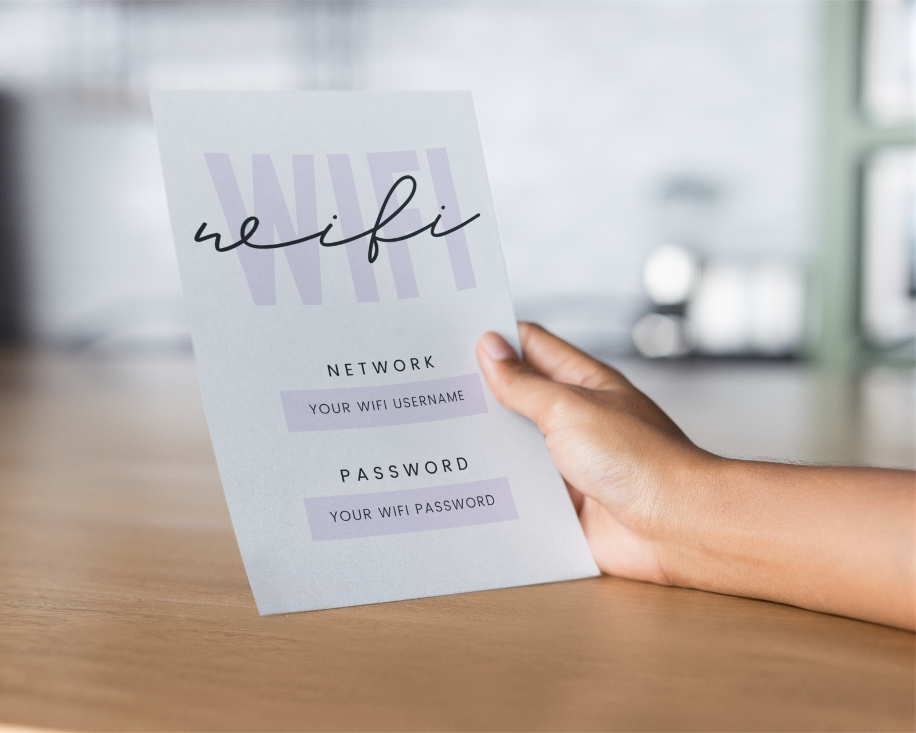 Real Estate Template – Airbnb Wifi Sign