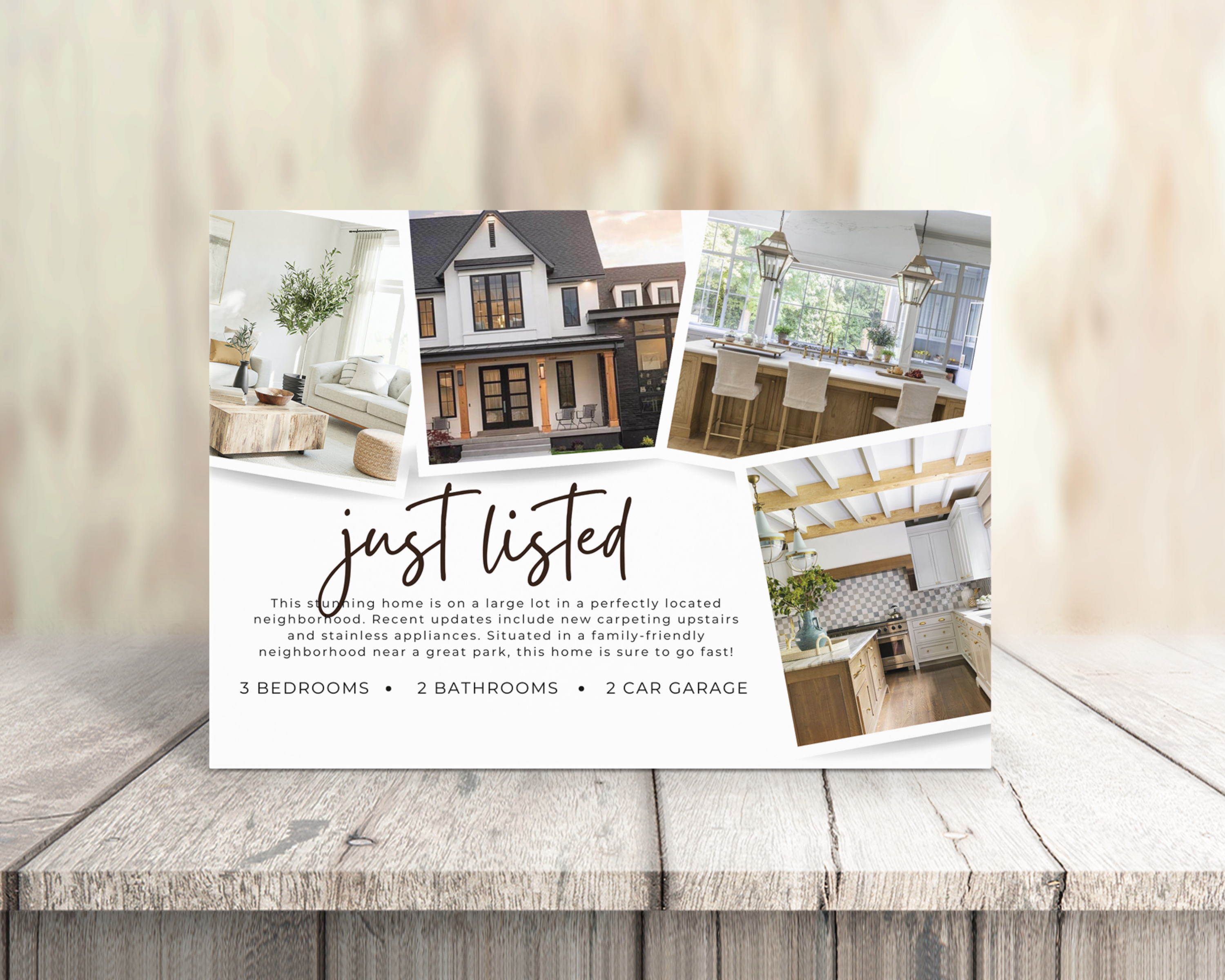 Real Estate Template – Real Estate Postcard 4 - Just Listed