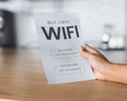 Real Estate Template – Airbnb Wifi Sign