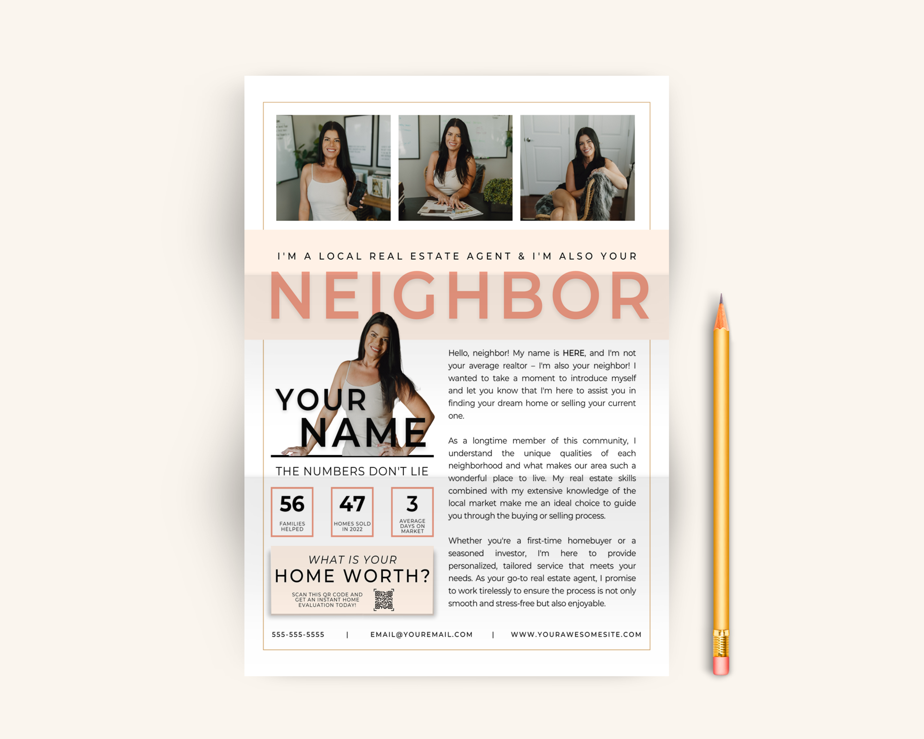 Real Estate Template – I'm Your Neighbor Letter