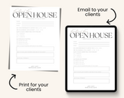 Real Estate Template – Peaceful Open House Feedback Form