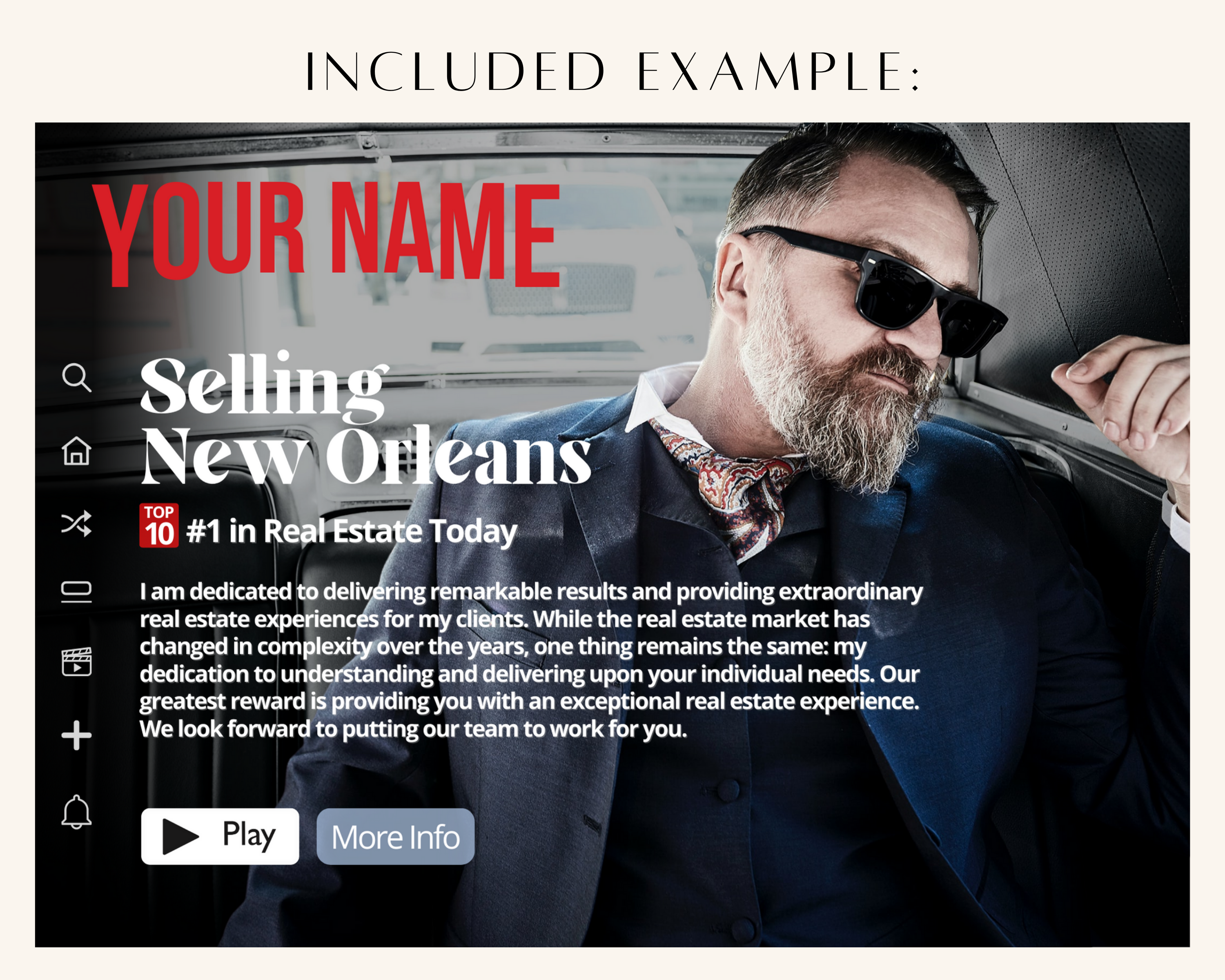 Netflix Style Postcard - Real Estate Template