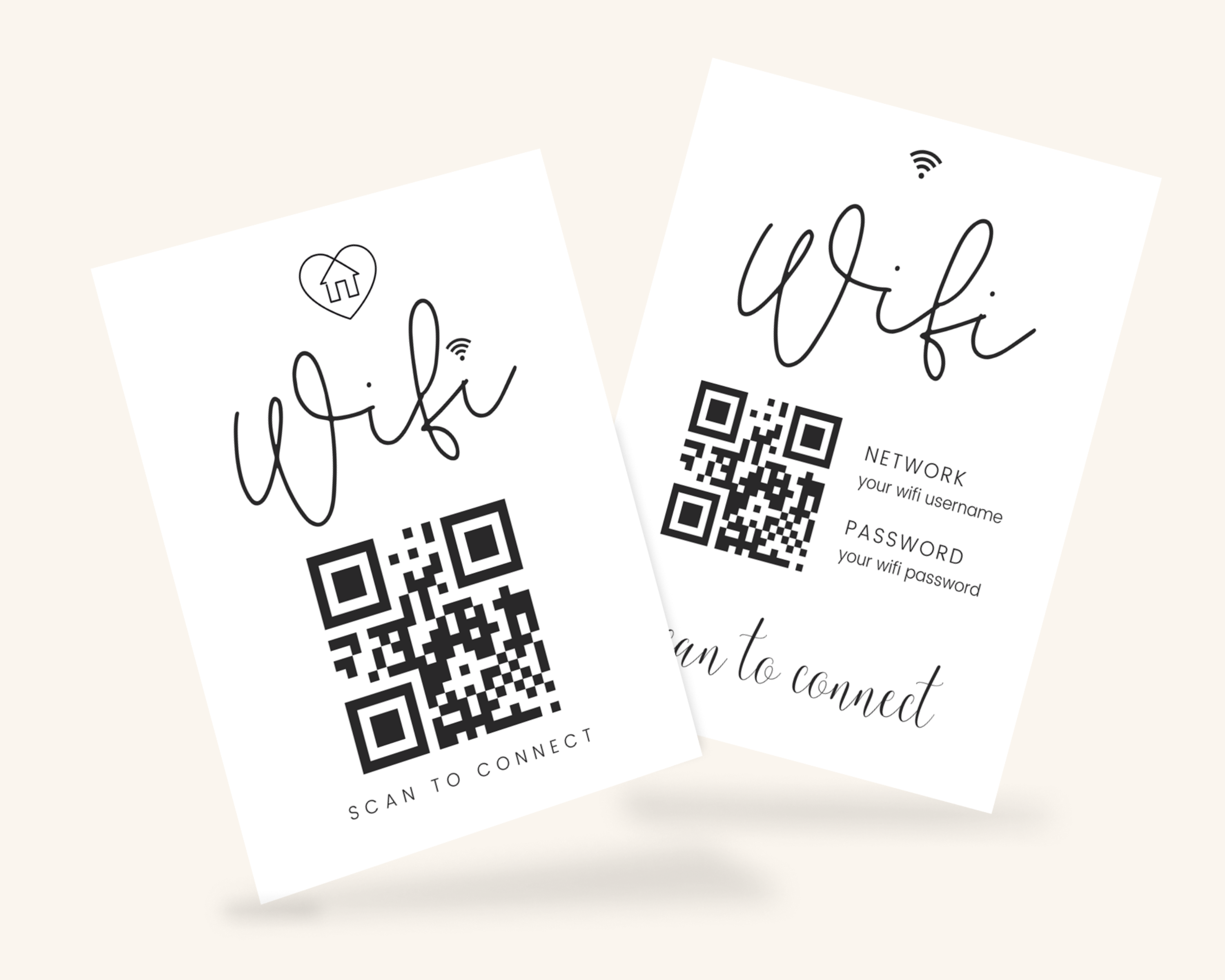 Real Estate Template – Airbnb Wifi Sign