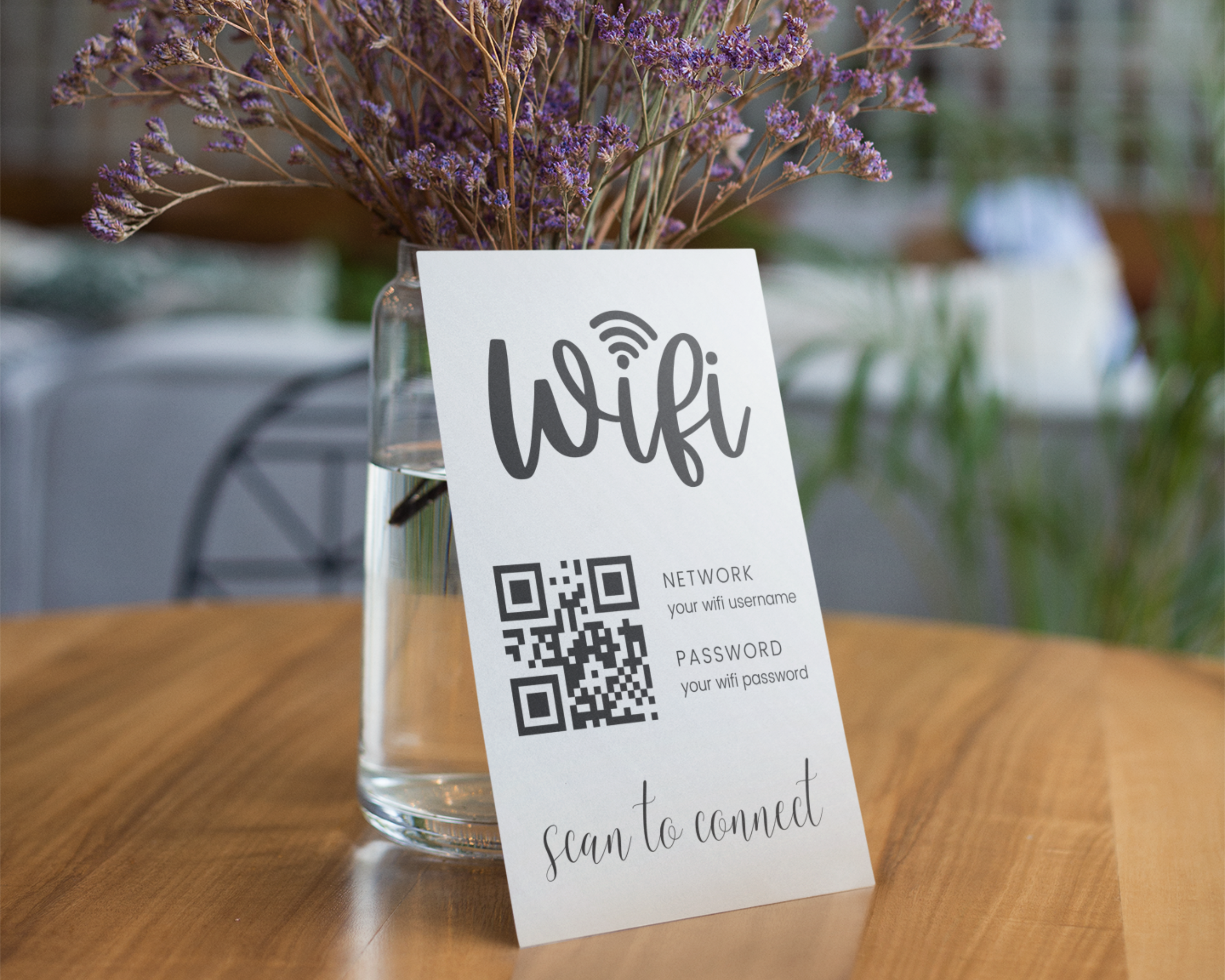 Real Estate Template – Airbnb Wifi Sign 