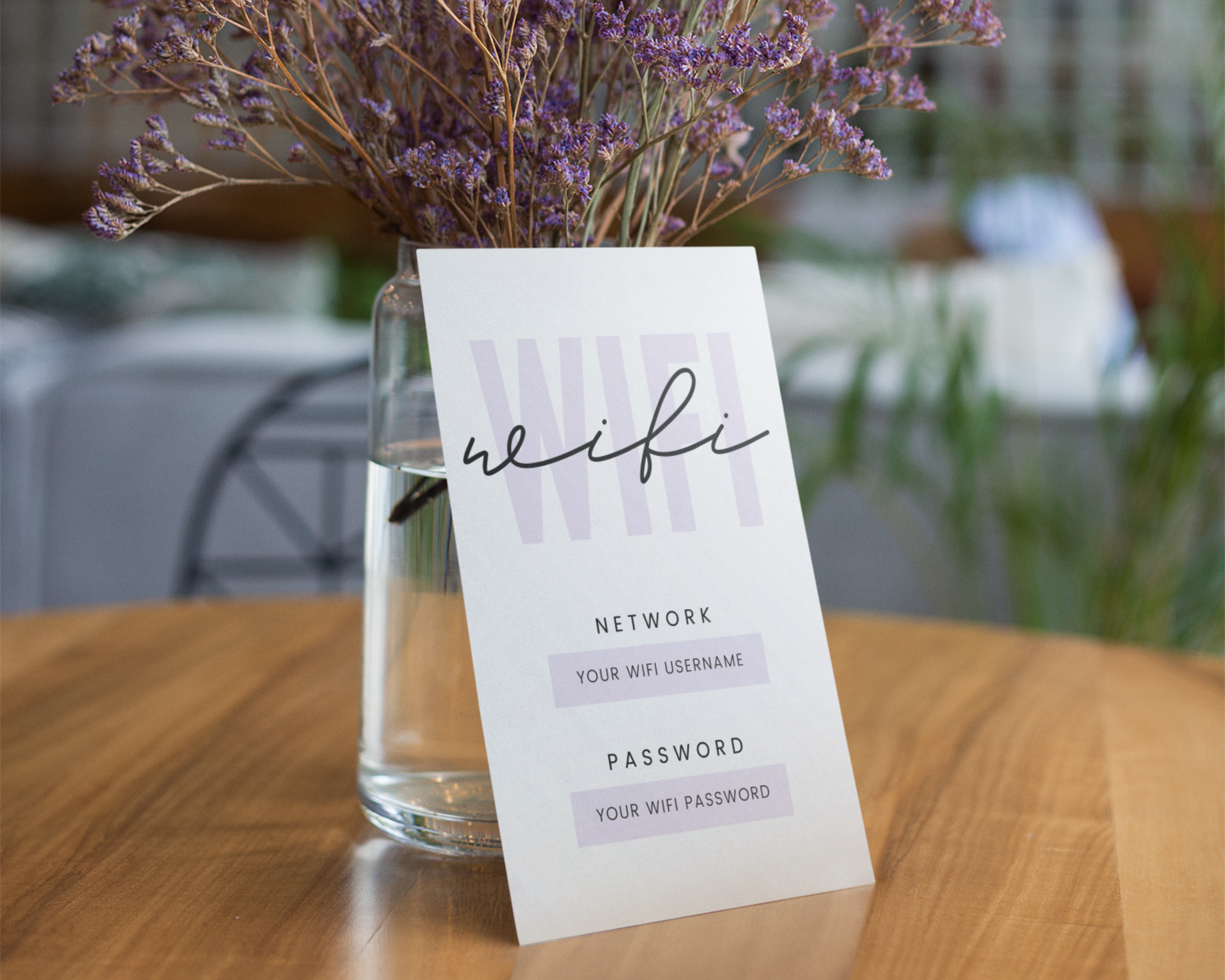 Real Estate Template – Airbnb Wifi Sign