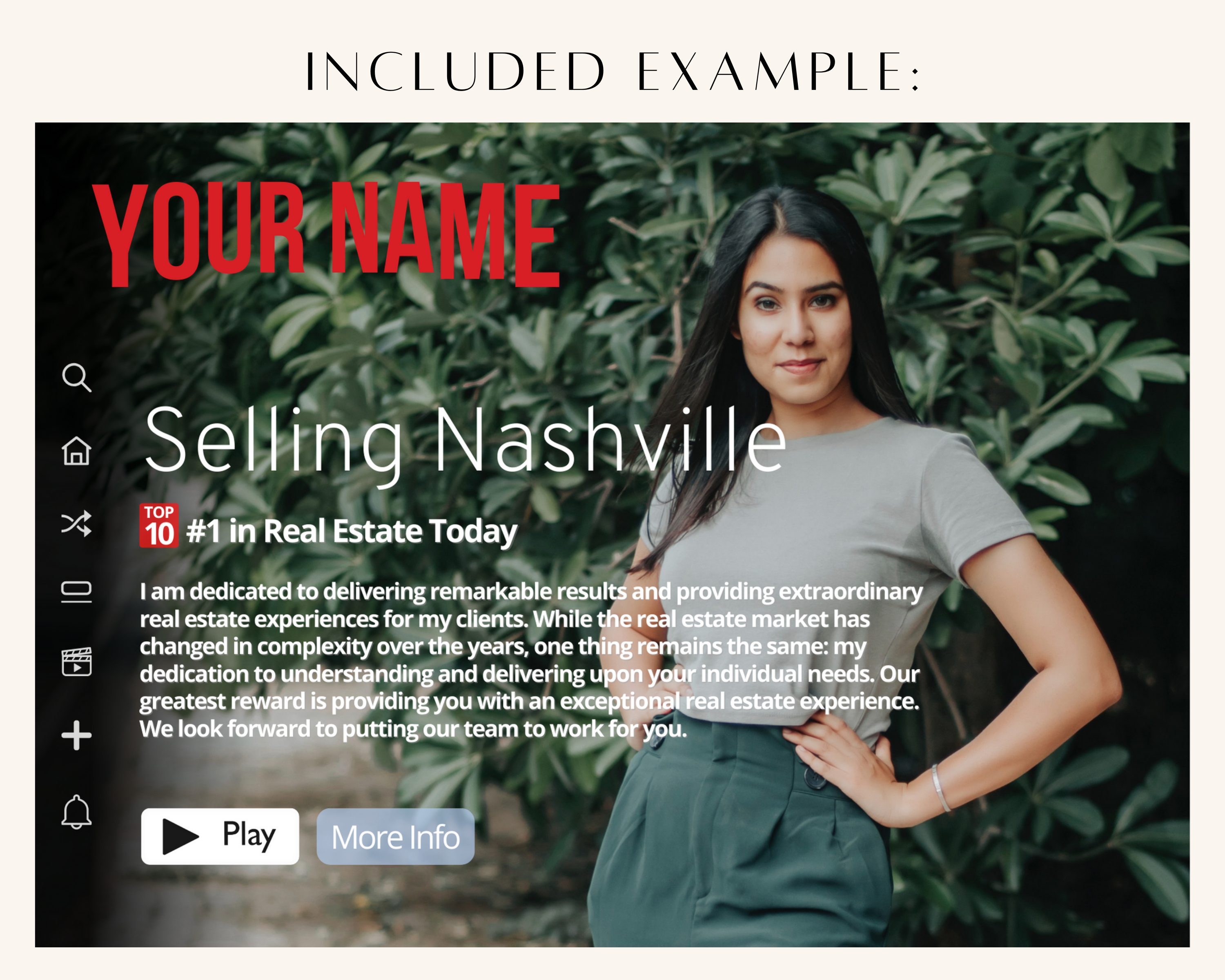 Netflix Style Postcard - Real Estate Template