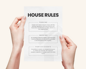 Real Estate Template – Airbnb House Rules Sign