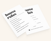 Real Estate Template – House Rules Airbnb Sign