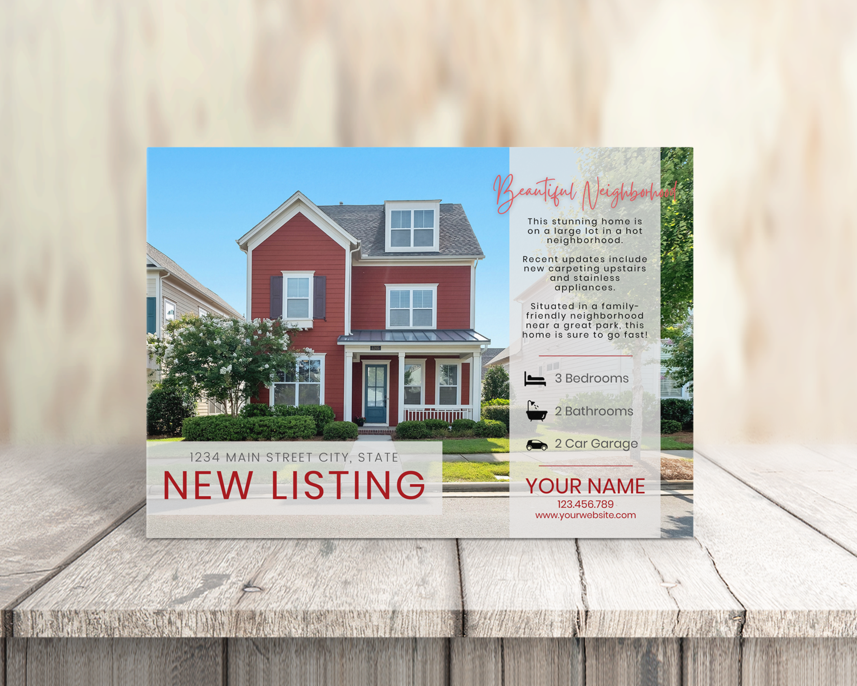 Real Estate Template – Real Estate Postcard 5 - New Listing