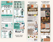 Real Estate Email Newsletter Monthly Newsletter for Real Estate Canva Email Template Bundle Real Estate Email Template Real Estate Farming