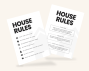 Real Estate Template – Airbnb House Rules Sign