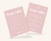 Real Estate Template – House Rules Airbnb Sign