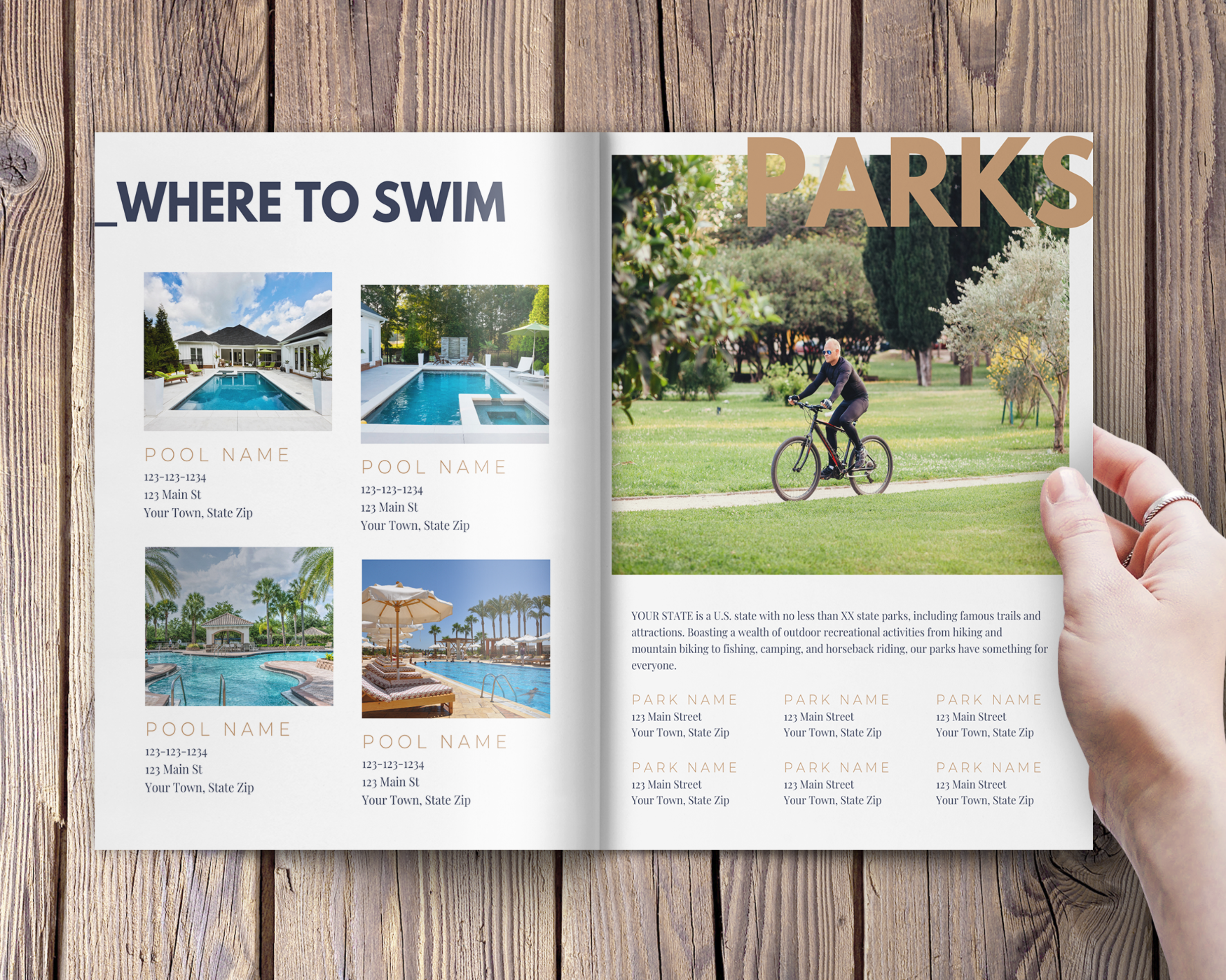 Real Estate Template – Airbnb Welcome Book Blue