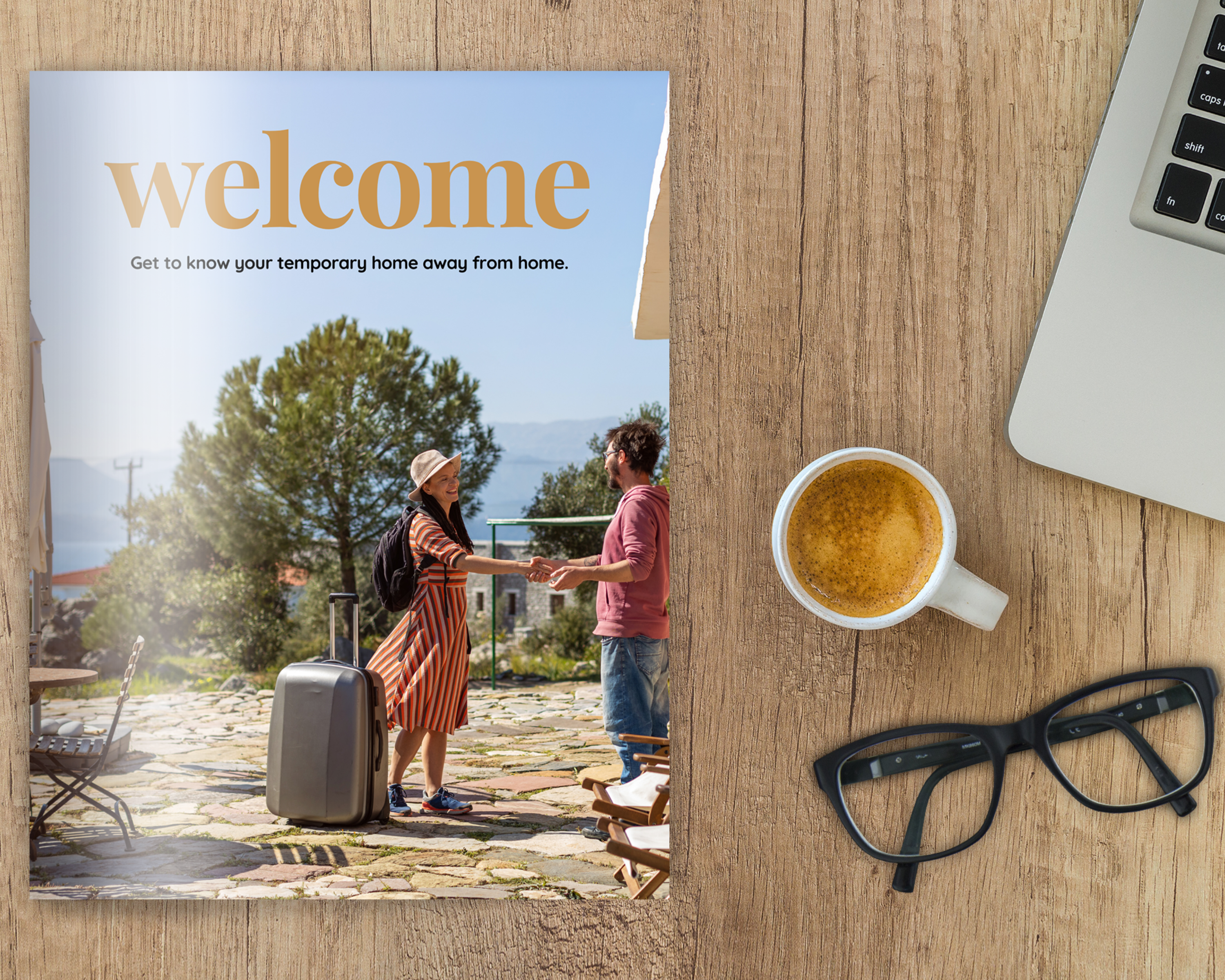 Real Estate Template – Airbnb Welcome Book Gold