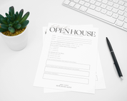 Real Estate Template – Peaceful Open House Feedback Form