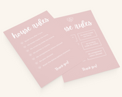 Real Estate Template – House Rules Airbnb Sign