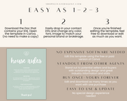 Real Estate Template – House Rules Airbnb Sign